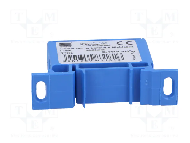 PAWBOL Conector de Carril 125A 600V Azul 50mm2