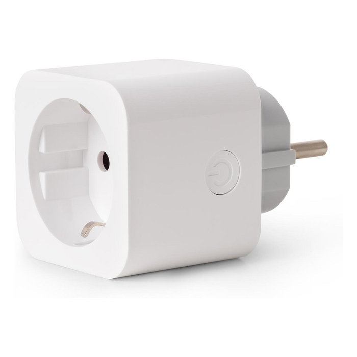 ENTAC Adaptador de enchufe con WiFi y medidor de potencia ES-SSAPM-WIBLE Blanco