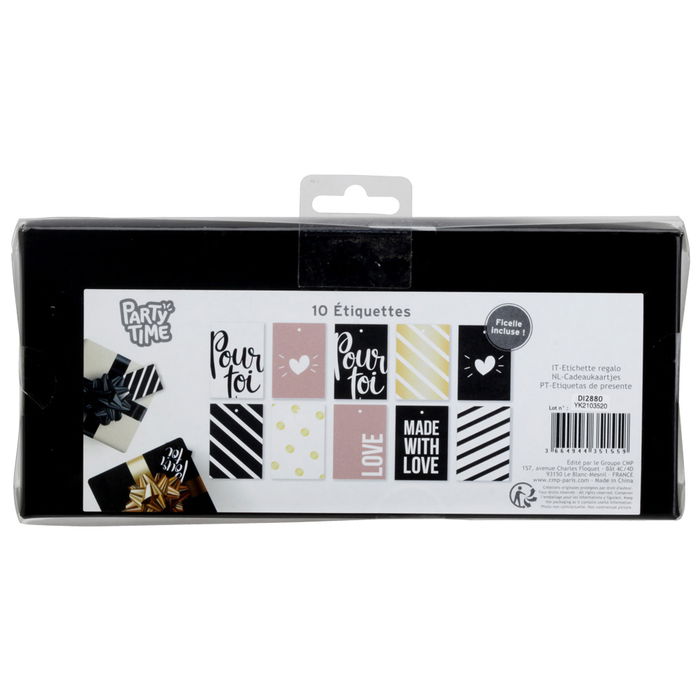 Party Time Juego De 10 Etiquetas Para Regalo Party Time