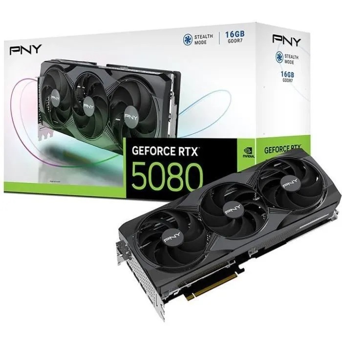 PNY GeForce RTX 5080 Triple Fan 16GB GDDR7