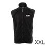 Edm Chaleco Forro Polar Fleece 280g/m² Negro Talla XXL 100% Poliéster con Cremallera Bordado
