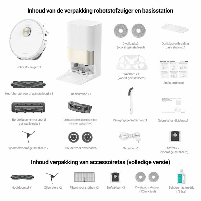 Dreame X40 Ultra Complete Robot Aspirador y Lavador Blanco