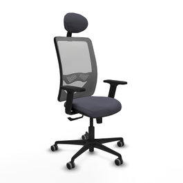 PIQUERAS Y CRESPO Silla de oficina Zulema con mecanismo Sincro, Gris