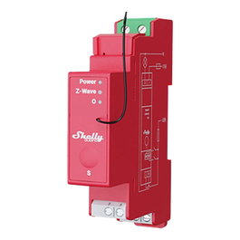 Shelly Wave Pro 1PM Relé de 16A Z-Wave DIN-Rail Rojo