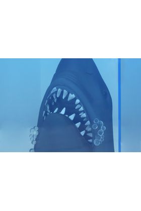 SD Toys Jaws Figura Póster 3D 50 Aniversario con Luz LED