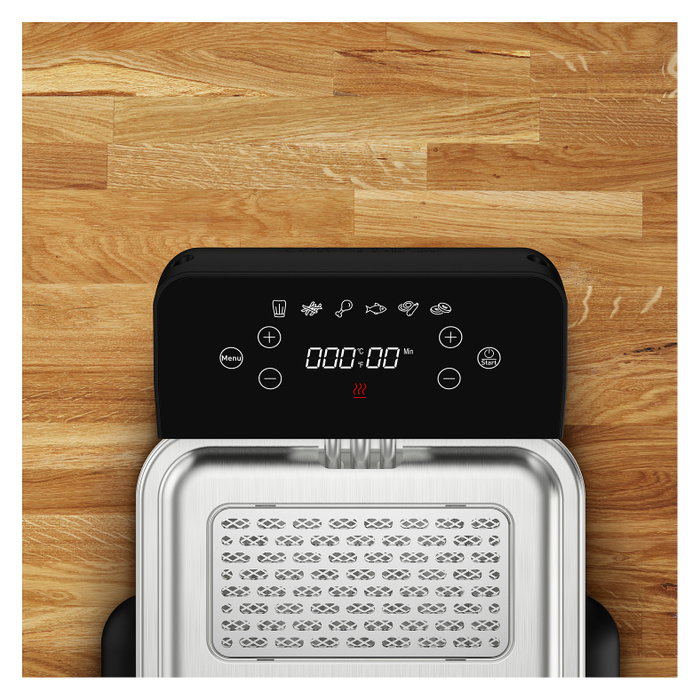 Tefal Family Pro FR507D Freidora Digital de 4 L, Acero inoxidable/Negro Tefal Family Pro FR507D Freidora Digital de 4 L, Acero inoxidable/Negro