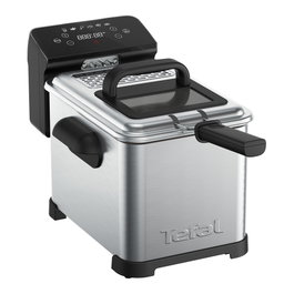 Tefal Family Pro FR507D Freidora Digital de 4 L, Acero inoxidable/Negro