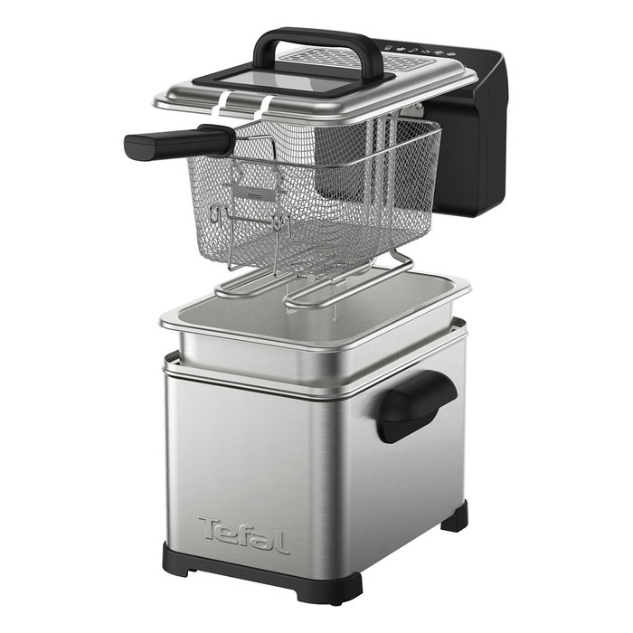 Tefal Family Pro FR507D Freidora Digital de 4 L, Acero inoxidable/Negro Tefal Family Pro FR507D Freidora Digital de 4 L, Acero inoxidable/Negro