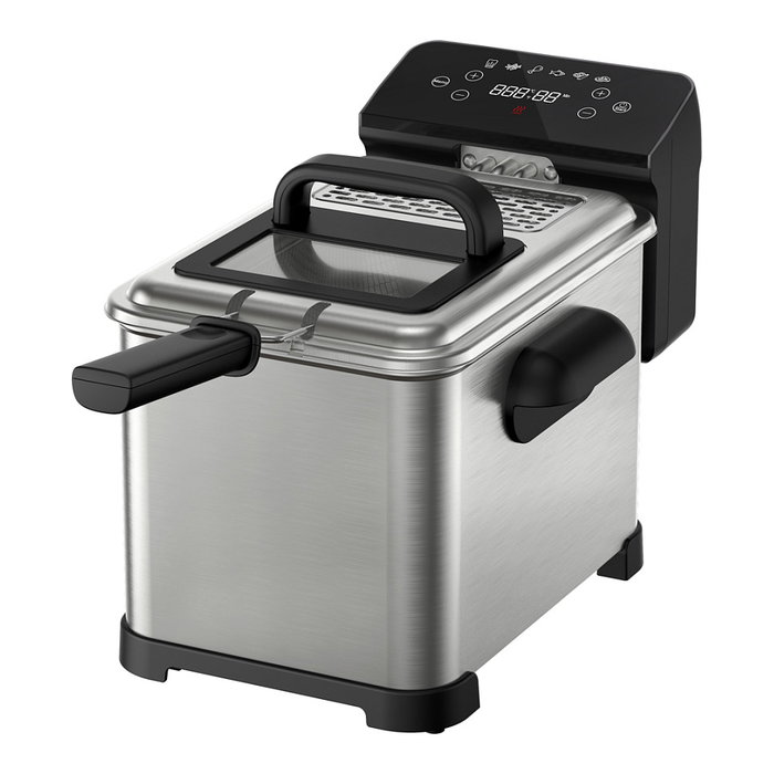 Tefal Family Pro FR507D Freidora Digital de 4 L, Acero inoxidable/Negro Tefal Family Pro FR507D Freidora Digital de 4 L, Acero inoxidable/Negro