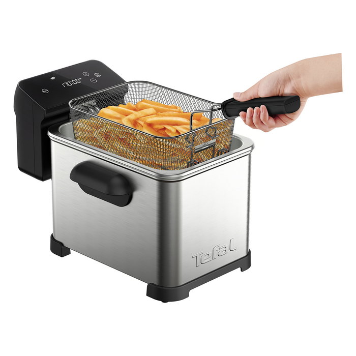 Tefal Family Pro FR507D Freidora Digital de 4 L, Acero inoxidable/Negro Tefal Family Pro FR507D Freidora Digital de 4 L, Acero inoxidable/Negro