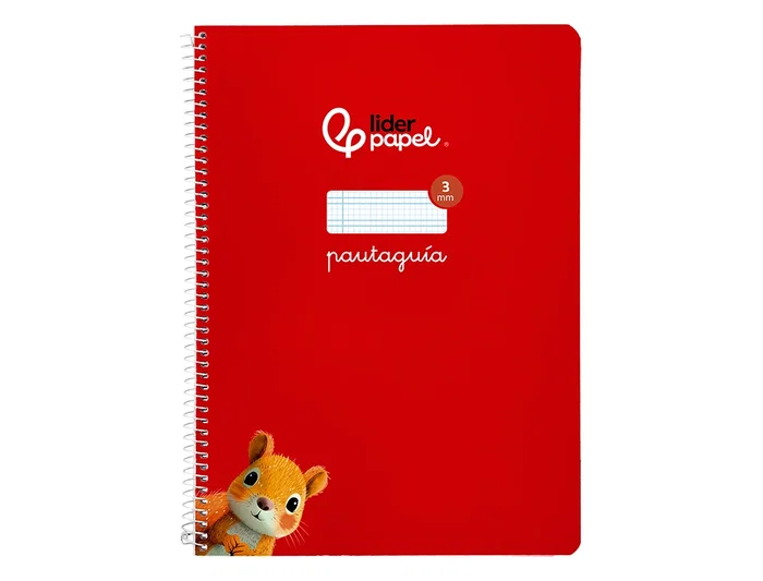 Liderpapel Cuaderno Espiral A4 Pautaguía Tapa Blanda 80 Hojas 75gr Cuadro Pautado 3mm Color Rojo Liderpapel Cuaderno Espiral A4 Pautaguía Tapa Blanda 80 Hojas 75gr Cuadro Pautado 3mm Color Rojo