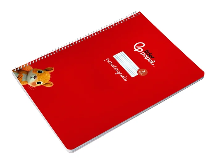Liderpapel Cuaderno Espiral A4 Pautaguía Tapa Blanda 80 Hojas 75gr Cuadro Pautado 3mm Color Rojo Liderpapel Cuaderno Espiral A4 Pautaguía Tapa Blanda 80 Hojas 75gr Cuadro Pautado 3mm Color Rojo