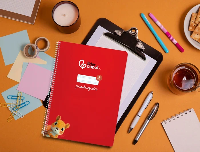Liderpapel Cuaderno Espiral A4 Pautaguía Tapa Blanda 80 Hojas 75gr Cuadro Pautado 3mm Color Rojo Liderpapel Cuaderno Espiral A4 Pautaguía Tapa Blanda 80 Hojas 75gr Cuadro Pautado 3mm Color Rojo
