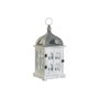 DKD Home Decor Farola de Madera y Cristal 19x19x42 Envejecido Blanco