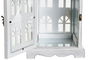 DKD Home Decor Farola Mediterraneo Blanco Gris Madera y Cristal 19 x 42 x 19 cm