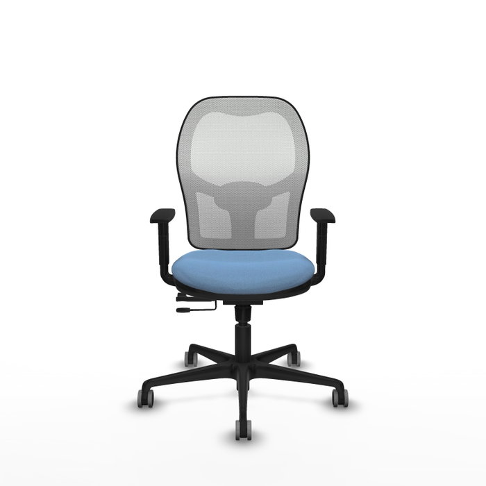 PIQUERAS Y CRESPO Silla de oficina Jorquera con mecanismo Sincro/Traslack Azul cielo y Blanco PIQUERAS Y CRESPO Silla de oficina Jorquera con mecanismo Sincro/Traslack Azul cielo y Blanco