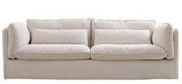 DKD Home Decor Sofá Moderno Blanco Roto 230 x 98 x 90 cm