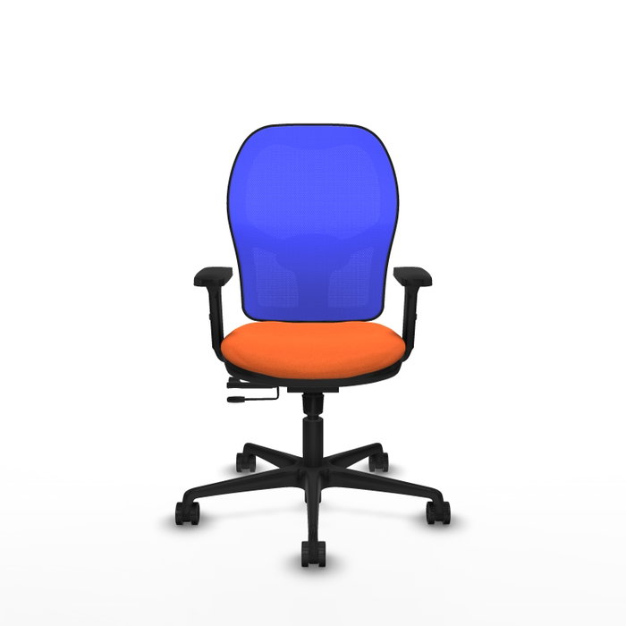 PIQUERAS Y CRESPO Silla de oficina Jorquera Naranja y Azul