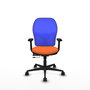 PIQUERAS Y CRESPO Silla de oficina Jorquera Naranja y Azul