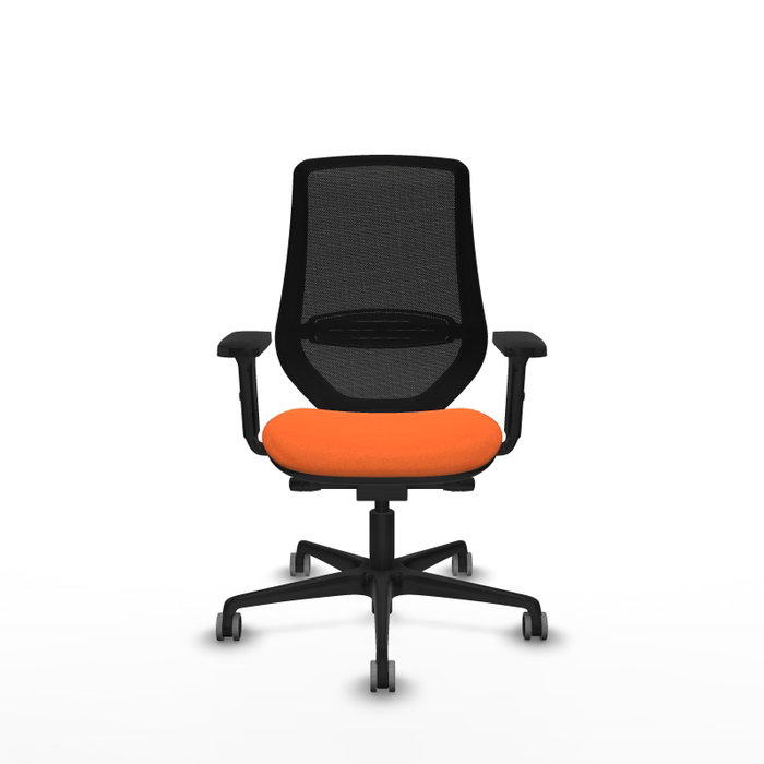 PIQUERAS Y CRESPO Silla de oficina Mardos con mecanismo Sincro/Traslack, Naranja y Negro PIQUERAS Y CRESPO Silla de oficina Mardos con mecanismo Sincro/Traslack, Naranja y Negro