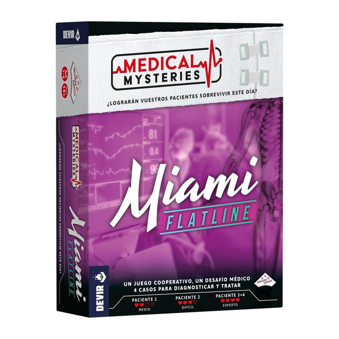 Devir Medical Mysteries: Miami Juego de Mesa Cooperativo para 1-4 Jugadores, Castellano, Temática Urgencias Hospitalarias Devir Medical Mysteries: Miami Juego de Mesa Cooperativo para 1-4 Jugadores, Castellano, Temática Urgencias Hospitalarias