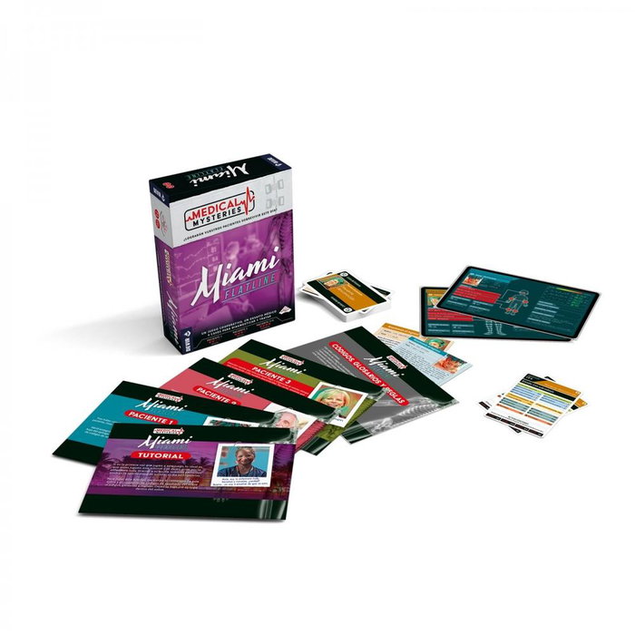 Devir Medical Mysteries: Miami Juego de Mesa Cooperativo para 1-4 Jugadores, Castellano, Temática Urgencias Hospitalarias Devir Medical Mysteries: Miami Juego de Mesa Cooperativo para 1-4 Jugadores, Castellano, Temática Urgencias Hospitalarias
