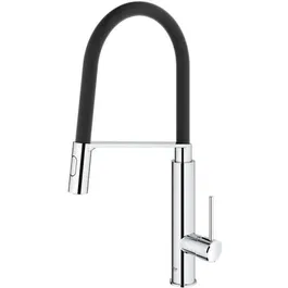 Grohe Concetto Fregadero Mezclador, Grifo de Cocina una Palanca, un Agujero, Cromo Brillante StarLight, Cartucho SilkMove