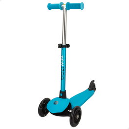 EEZI Patinete de 3 ruedas azul con manillar desmontable