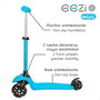 EEZI Patinete de 3 ruedas azul con manillar desmontable