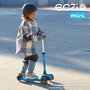 EEZI Patinete de 3 ruedas azul con manillar desmontable