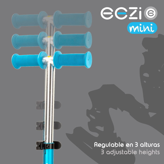 EEZI Patinete de 3 ruedas azul con manillar desmontable EEZI Patinete de 3 ruedas azul con manillar desmontable