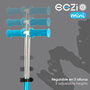 EEZI Patinete de 3 ruedas azul con manillar desmontable