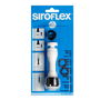 Siroflex Atomizador Ducha Economizador Blanco Cromado 11 cm, Cabezal 360°, Blue Line, Chorros Ducha y Concentrado, Rosca 22x1/24x1