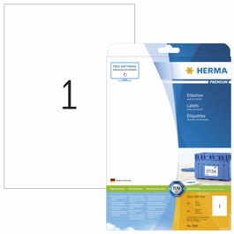 HERMA Etiquetas Premium A4 210x297 mm, 25 hojas