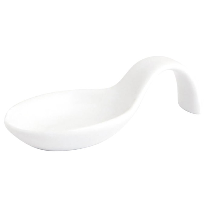Quid Cuchara Aperitivo Porcelana Chef Blanco 10x5 cm Quid Cuchara Aperitivo Porcelana Chef Blanco 10x5 cm