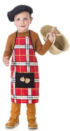 Creaciones Llopis Castañero Cuadros Rojos Talla 1-2 Años