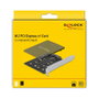 DeLOCK PCIe 3.0 x1 Card 90432 to 2x Internal M.2 Key B (B-Mode) Adapter, SATA III 6 Gbps, JMB582 Chipset, for Windows 10/8.1/7, Linux, Includes Mounting Brackets