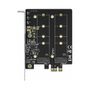 DeLOCK PCIe 3.0 x1 Card 90432 to 2x Internal M.2 Key B (B-Mode) Adapter, SATA III 6 Gbps, JMB582 Chipset, for Windows 10/8.1/7, Linux, Includes Mounting Brackets
