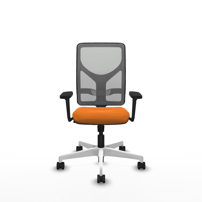 PIQUERAS Y CRESPO Silla de oficina Motilla Naranja y Gris PIQUERAS Y CRESPO Silla de oficina Motilla Naranja y Gris