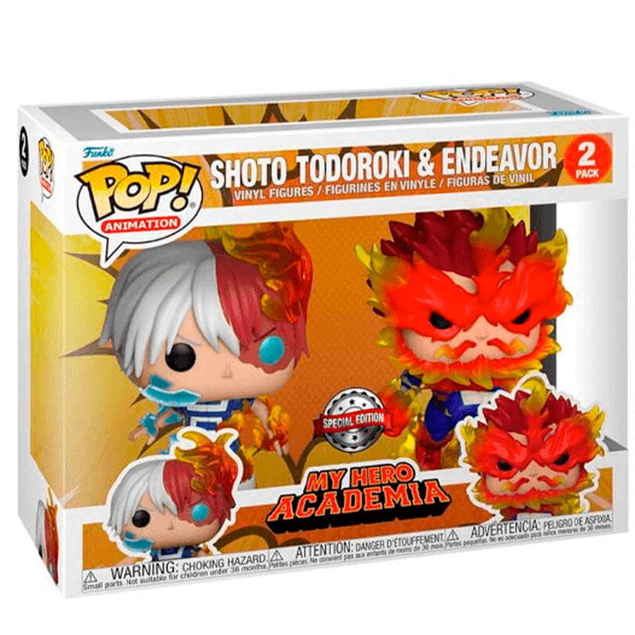 Funko Pop! My Hero Academia Pack de 2 Figuras Shoto Todoroki y Endeavor Exclusive Funko Pop! My Hero Academia Pack de 2 Figuras Shoto Todoroki y Endeavor Exclusive