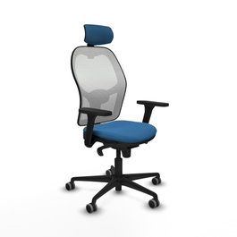 PIQUERAS Y CRESPO Silla de oficina Jorquera Azul claro y Blanco