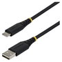 StarTech.com Cable USB-A a USB-C de 30cm Trenzado Negro
