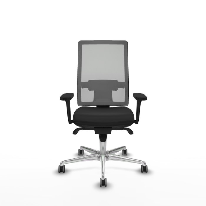 PIQUERAS Y CRESPO Silla de oficina Horna con mecanismo Sincro, Negro y Gris PIQUERAS Y CRESPO Silla de oficina Horna con mecanismo Sincro, Negro y Gris