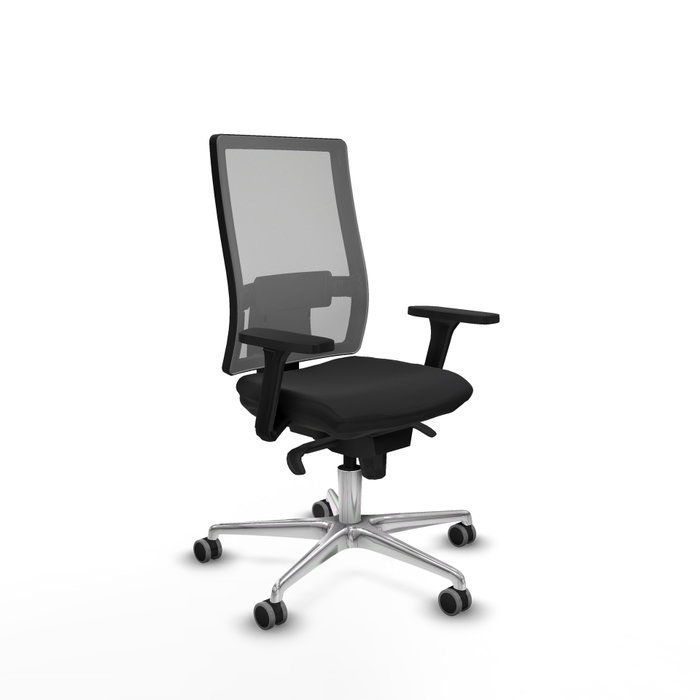 PIQUERAS Y CRESPO Silla de oficina Horna con mecanismo Sincro, Negro y Gris PIQUERAS Y CRESPO Silla de oficina Horna con mecanismo Sincro, Negro y Gris