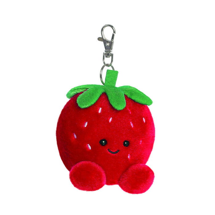 PALM PALS Llavero de Peluche Fresa - Muñeco de Colgar Suave 10 cm