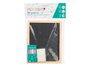 Pincello Pizarra Tiza Borrador 20 cm x 16 cm de Madera Pino, MDF y Cal (Set de 24)