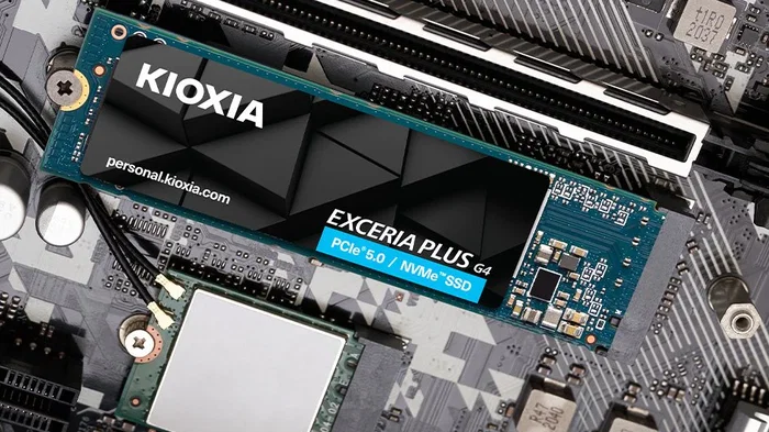 Kioxia Exceria Plus G4 NVMe SSD M.2 2280 1TB PCIe Gen5x4 BICS FLASH TLC - LVD10Z001TG8 Kioxia Exceria Plus G4 NVMe SSD M.2 2280 1TB PCIe Gen5x4 BICS FLASH TLC - LVD10Z001TG8