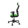 PIQUERAS Y CRESPO Silla de oficina Jorquera con mecanismo Sincro/Traslack, Verde y Negro