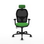 PIQUERAS Y CRESPO Silla de oficina Jorquera con mecanismo Sincro/Traslack, Verde y Negro
