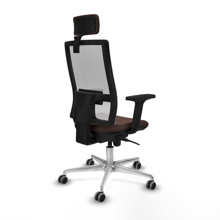 PIQUERAS Y CRESPO Silla de oficina Horna Marrón oscuro y Blanco PIQUERAS Y CRESPO Silla de oficina Horna Marrón oscuro y Blanco
